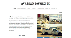 Desktop Screenshot of hbarronironworks.com